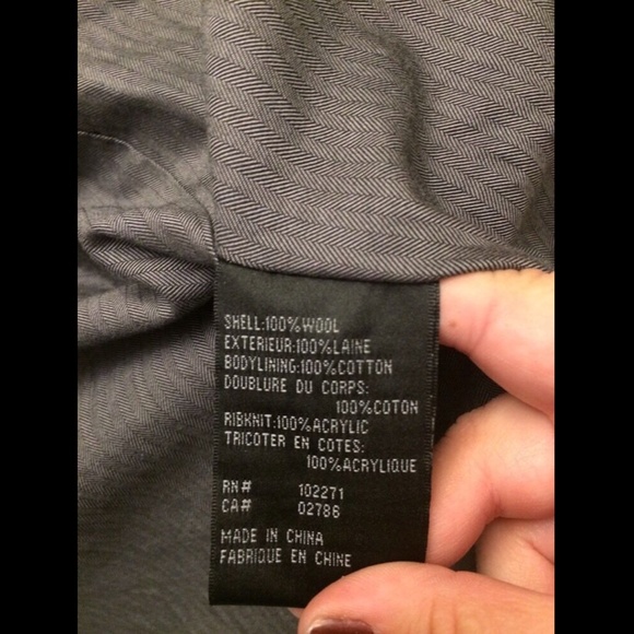 NEW $495 Rogue [ XXL ] Wool Bomber Jacket with Leather Sleeves‎ in Black - Picture 9 of 11